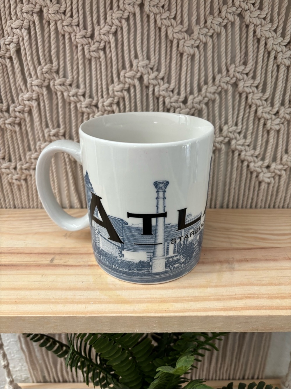 Collectible 2002 Starbucks Barista Skyline Series One Atlanta mug